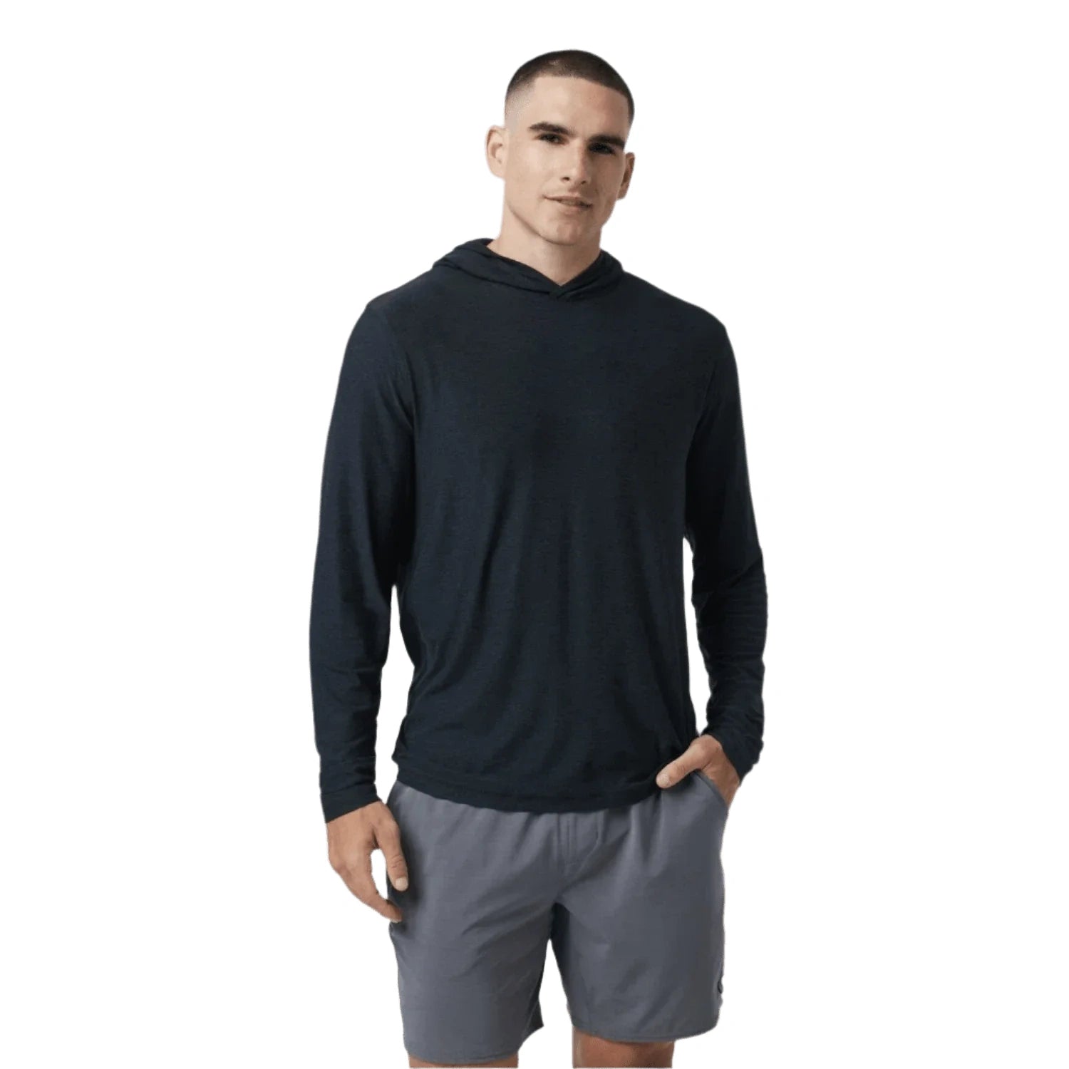 Men’s Strato Tech Hoodie Vuori - HBK BLACK HEATHER / S