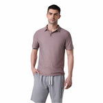 Men’s Strato Tech Polo Vuori - HKB DARK UMBER HEATHER / S