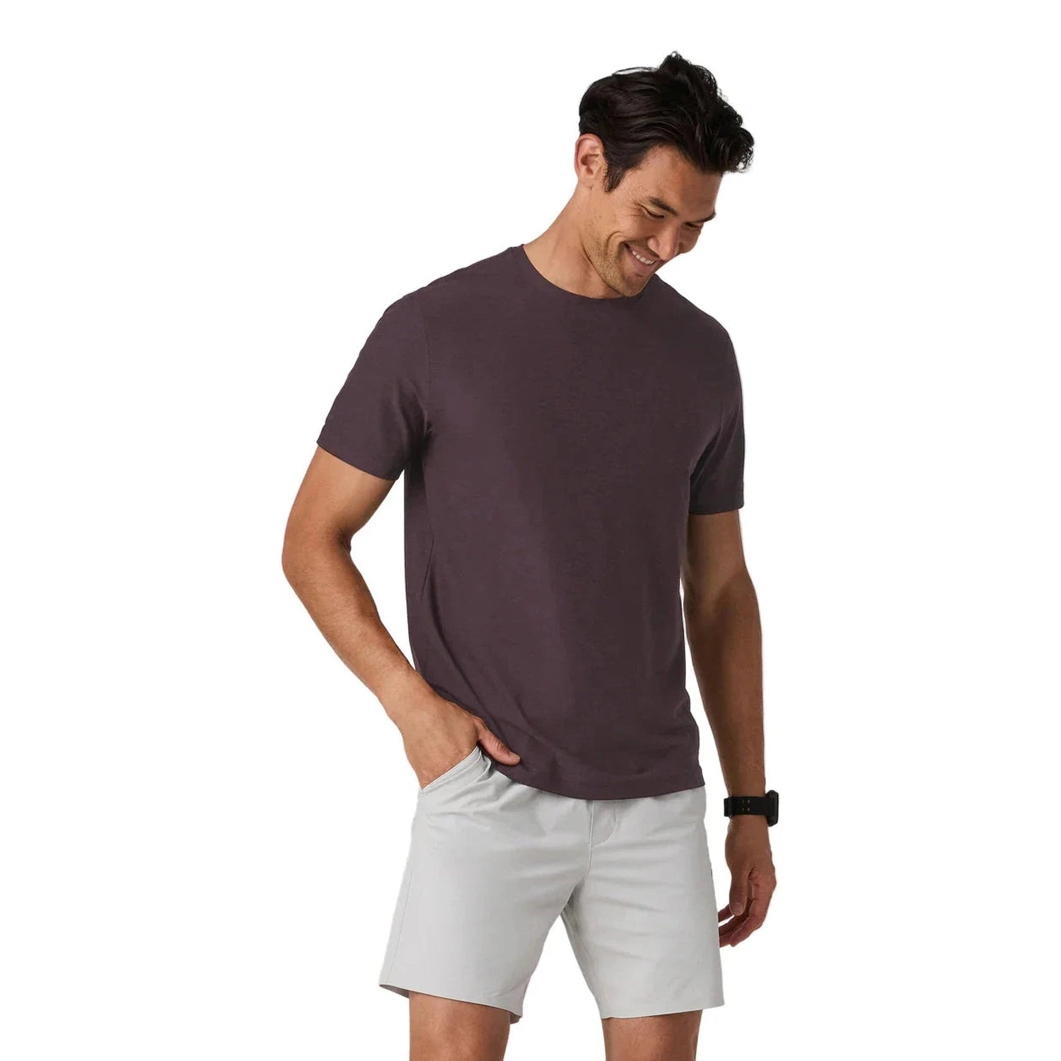 Men’s Strato Tech Tee Vuori - HRA RAISIN HEATHER / S