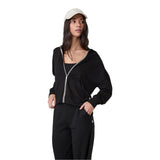 Women’s Halo Modern Full Zip Hoodie Vuori - SBK SOLID BLACK