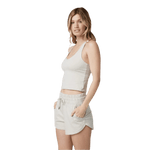 Women’s Halo Performance Crop 2.0 Vuori - HEE ECRU HEATHER