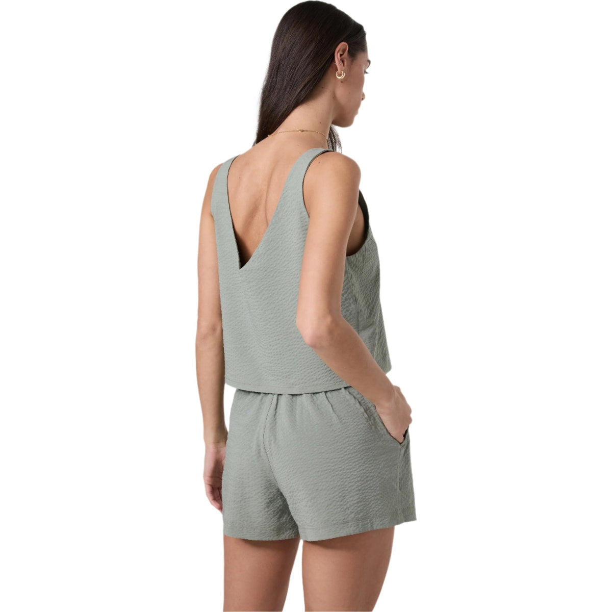 Women’s Villa Textured Crop Tank Vuori
