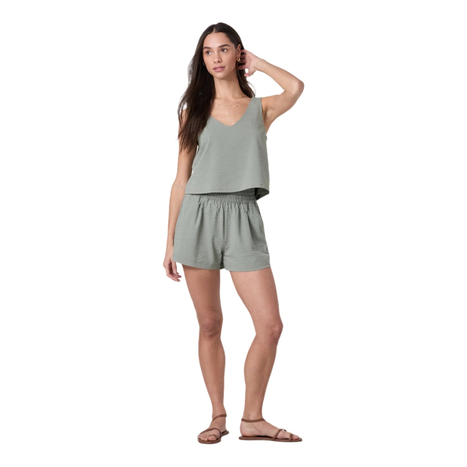 Women’s Villa Textured Crop Tank Vuori