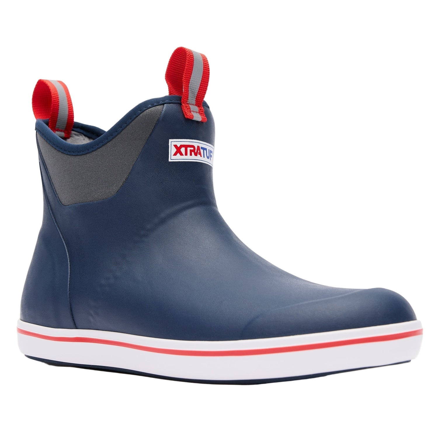 Men’s Ankle Deck Boot 6in Xtratuf - NAVY | RED / 7