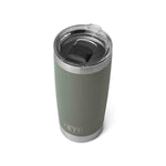 Rambler 20 oz Tumbler with Magslider Lid YETI - CAMP GREEN