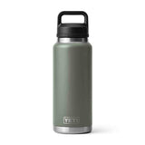 Rambler 36 oz Bottle with Chug Cap YETI - CAMP GREEN