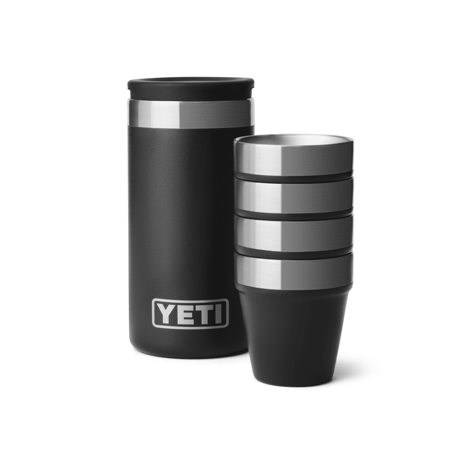 YETI Shot Glasses & Case - BLACK