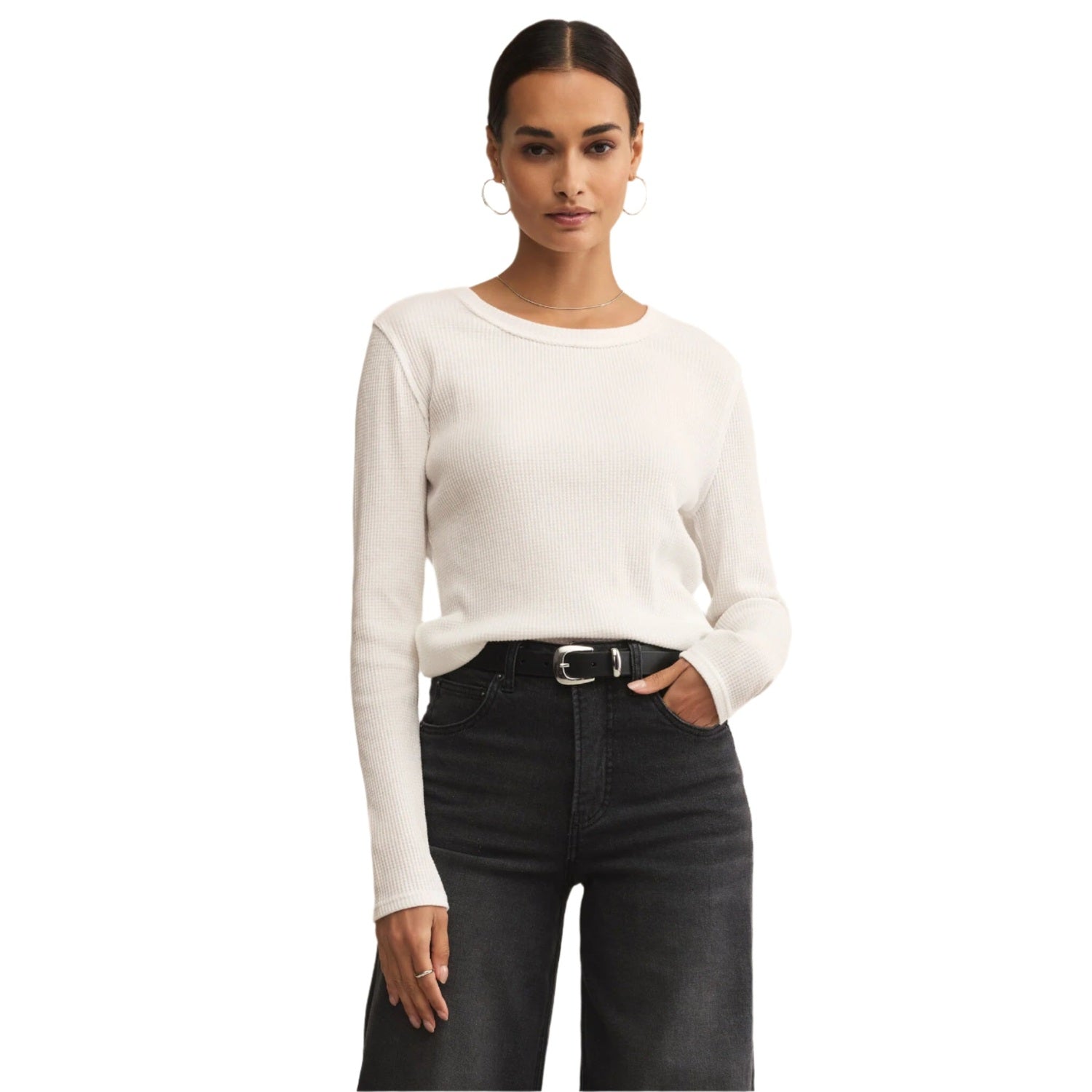 Women’s Arlet Mini Thermal Top Z Supply - WHT WHITE / XS