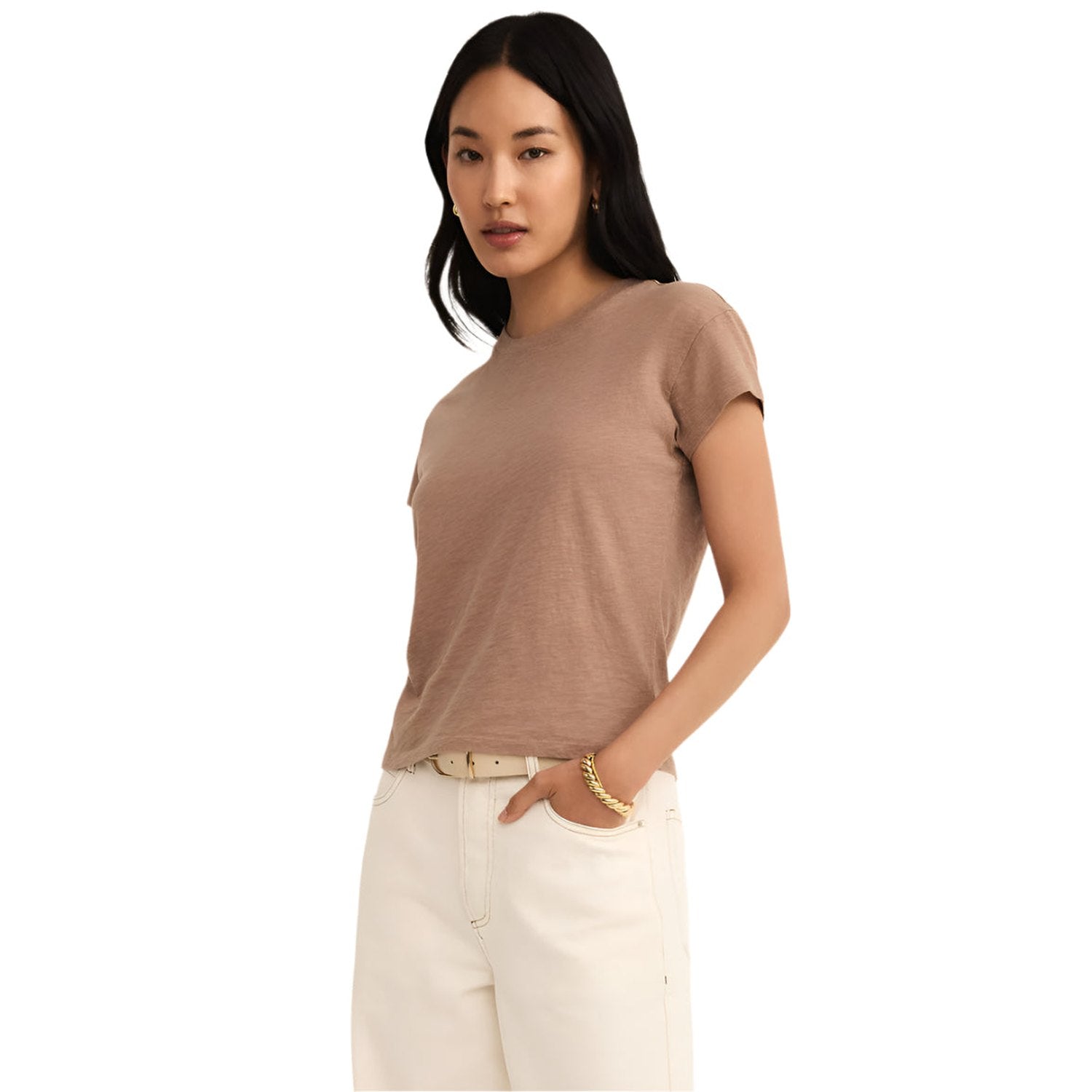 Women’s Modern Slub Tee Z Supply - ICF ICED COFFEE / XS