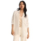Women’s The Perfect Linen Top Z Supply - CMT CEMENT / XS
