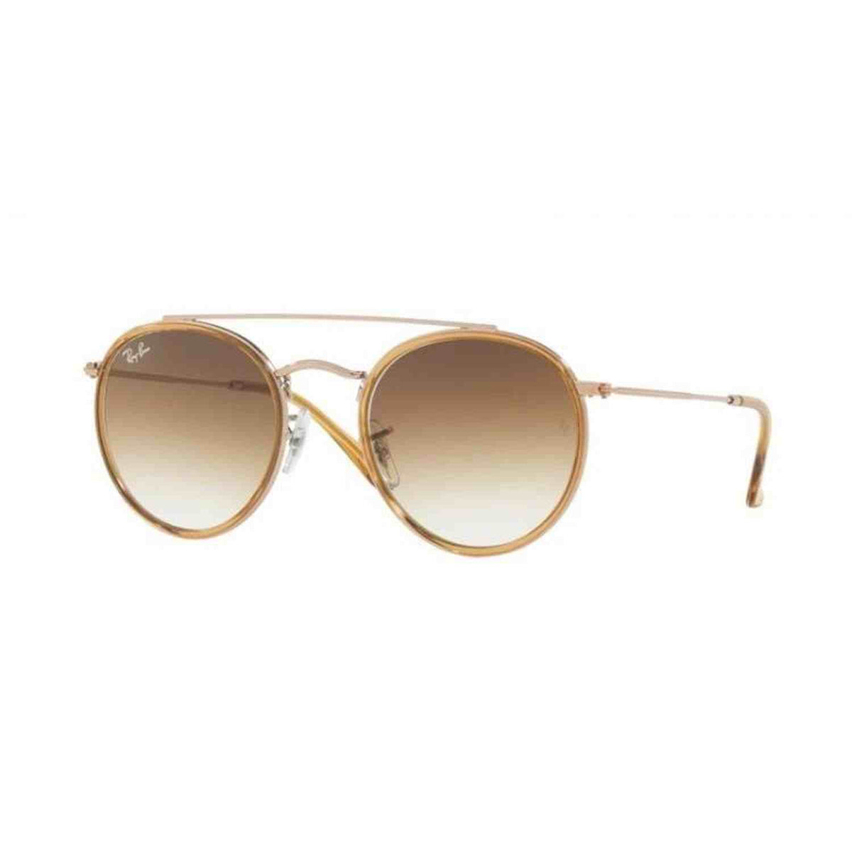 Round Double Bridge | Light Brown | Ray Ban