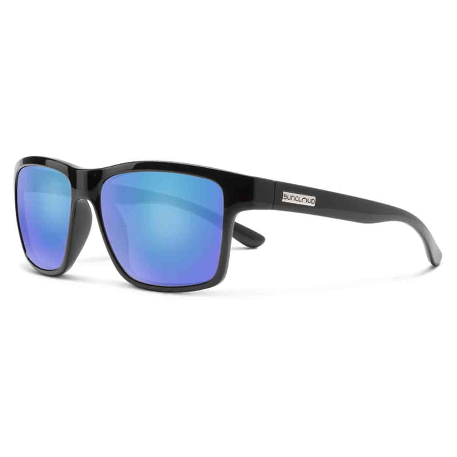 A-Team Suncloud Optics - BLACK / POLARIZED BLUE MIRROR
